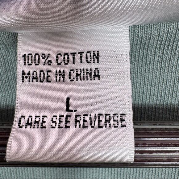 Wild Palms Ruffled Layered Hem Buttons Tunic Top Sage Green Large Cottagecore - Picture 10 of 12